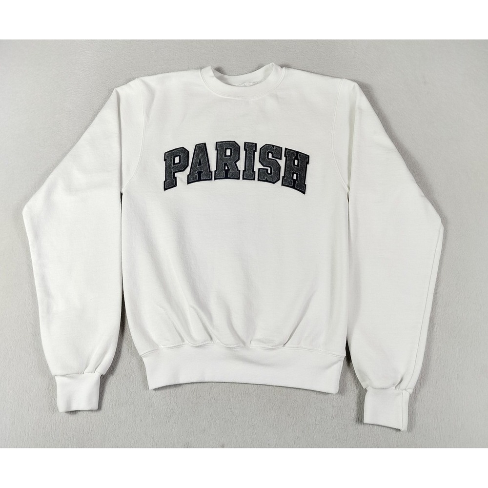 Champion Sweatshirt Mens XS White Parish‎ Episcopal Dallas Texas Church Casual